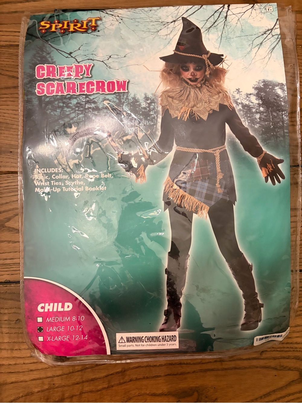 Spirit Creepy Scarecrow Costume - Black & Brown